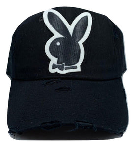 Men/ Women Black/ Black Bunny MV Dad Hats