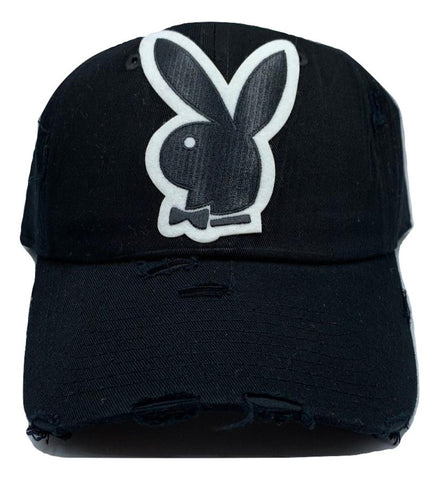 Men/ Women Black/ Black Bunny MV Dad Hats