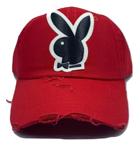 Men/ Women Red/ Black Bunny MV Dad Hats