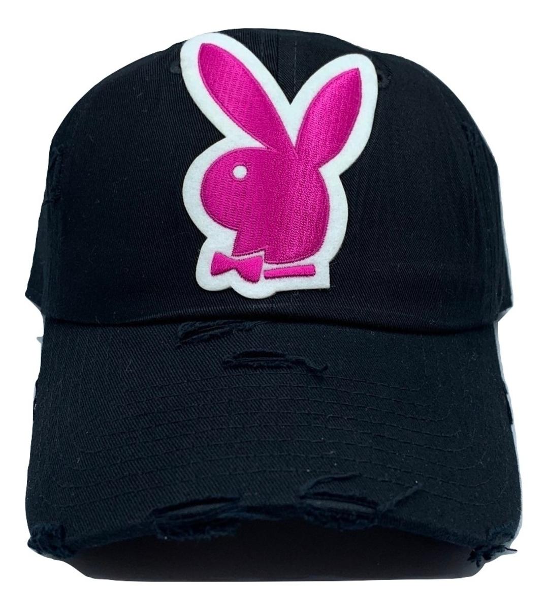 MEN/ WOMEN MV DAD HAT BLACK BUNNY PINK/WHT