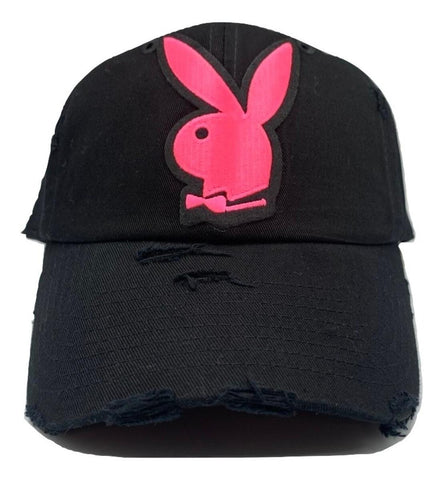 MEN/ WOMEN MV DAD HAT BUNNY NEON PINK/BLK