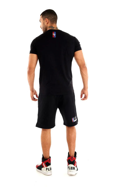 MEN GEORGE V BLACK/ SILVER/ RED GLITTERY (SHORTS ONLY)