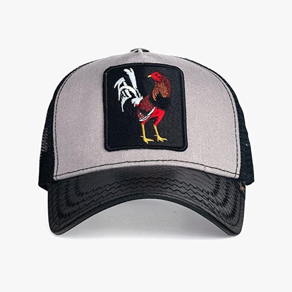 Rooster Black & Grey trucker hat