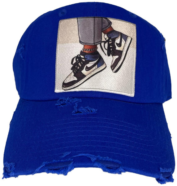 MV DAMAGED SNEAKER HEAD DAD HATS