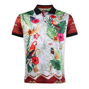 MEN MULTI COLOR PARROT BAROCCO POLO SHIRT