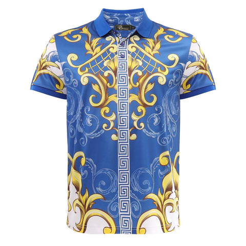 MEN ROYAL GOLD LEAF BAROCCO POLO SHIRT