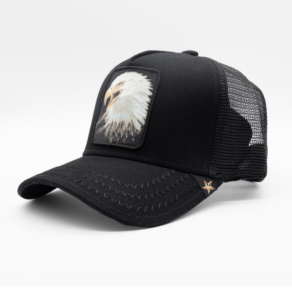 Men/ Women Eagle Black Trucker hat