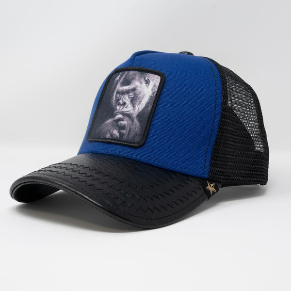 Men/ Women blue gorilla trucker hat