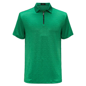 MEN GREEN GREEK SIMBOL BAROCCO POLO SHIRT