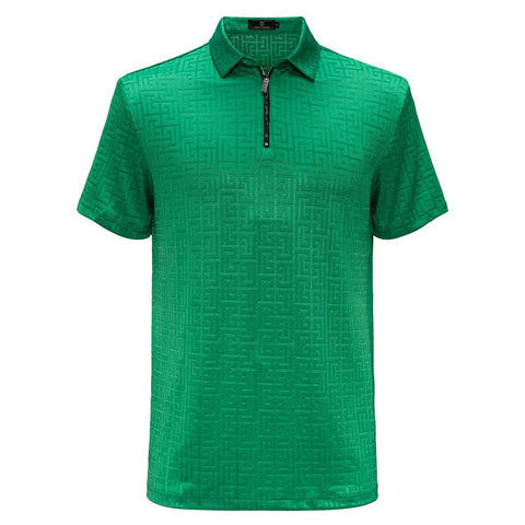 MEN GREEN GREEK SIMBOL BAROCCO POLO SHIRT