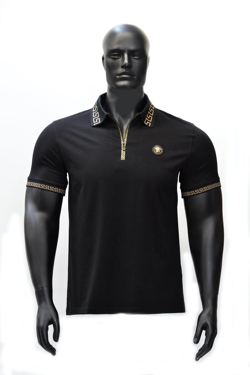 MEN BLACK/ GOLD BLERIOZ POLO SHIRT