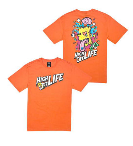 MEN ORANGE GENUINE HIGH OF LIFE TEE