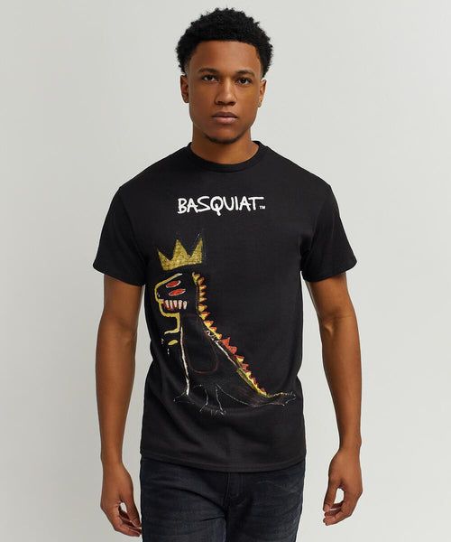 Men Black Reason Brand Basquiat Pez Tee