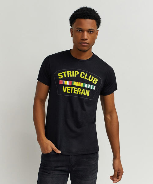 Men Reason Brand Strip Club Veteran T-Shirt