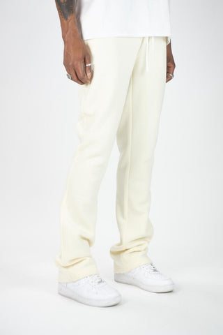 MEN CREAM STACKED FLEECE JOGGER