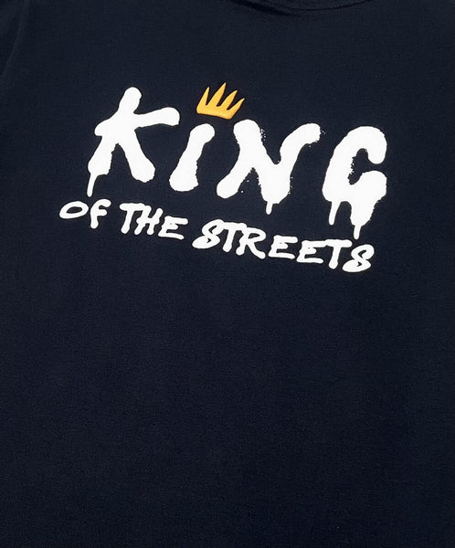 Men Black King Of The Street Tee