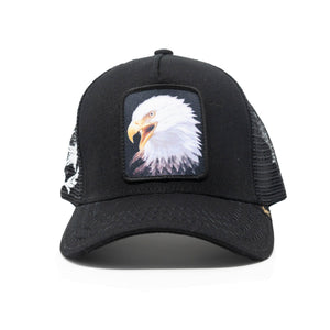 Men/ Women Eagle Black Trucker hat