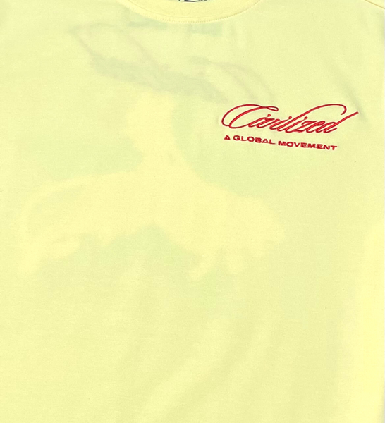 MEN YELLOW GLOBAL MOVEMENT TEE