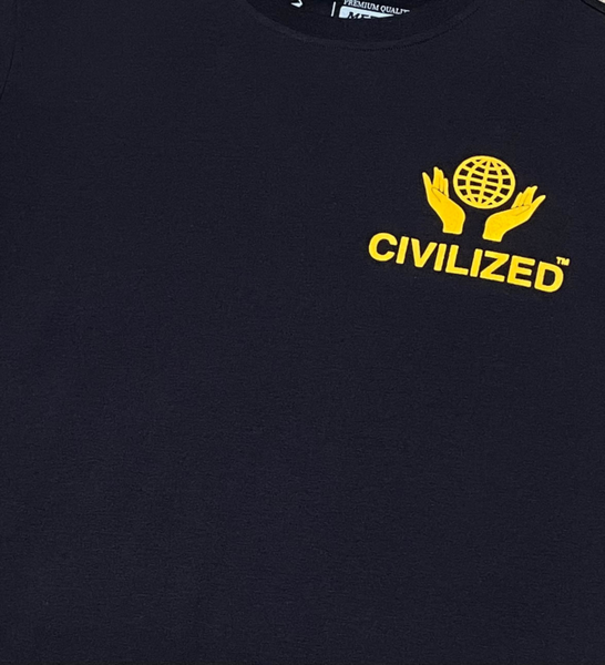 MEN BLACK CIVILIZED REBENGE TEE