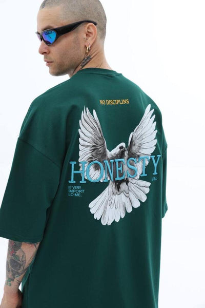 MEN GREEN 3D HONESTY TSHIRT