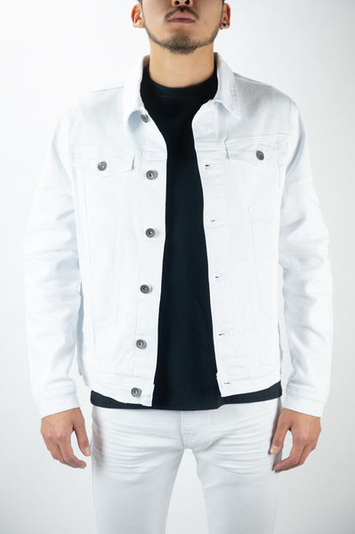 BIG MEN WHITE TWILL JACKETS