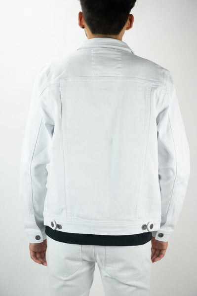 BIG MEN WHITE TWILL JACKETS