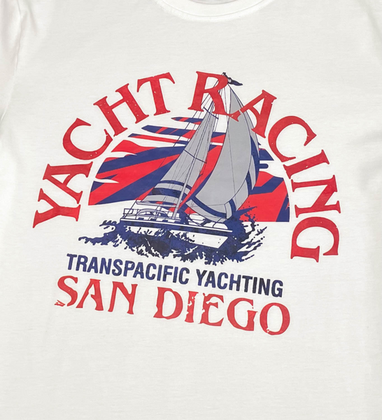 Men Natural Yacht Racing Tshirt