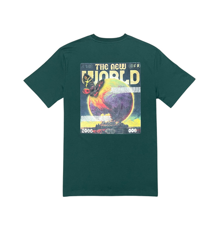 MEN GREEN THE NEW WORLD TSHIRT