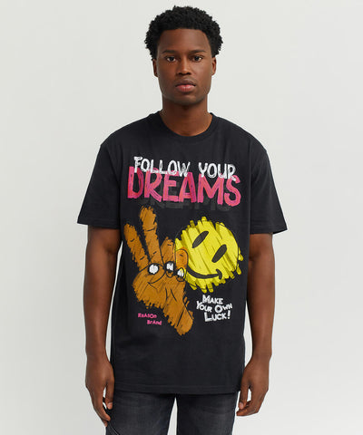 Men Reason Brand Follow Your Dreams Tee