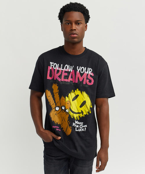 Men Reason Brand Follow Your Dreams Tee