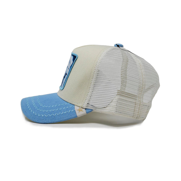 Men/ Women Lion Off white and baby blue