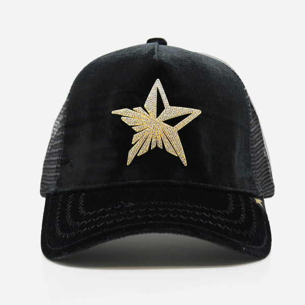 Velvet Dimond black star logo Trucker Hat