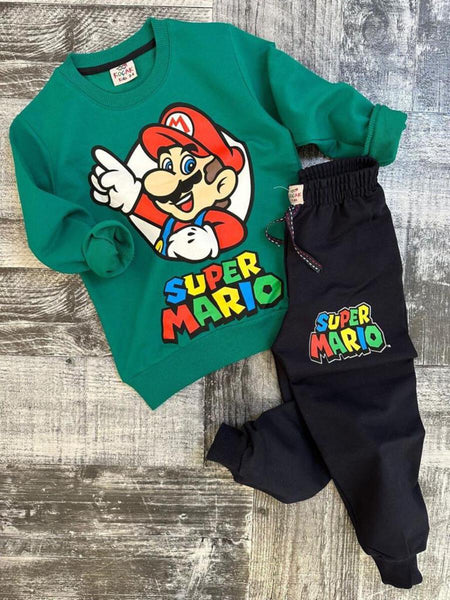 KIDS GREEN SUPERMARIO SET