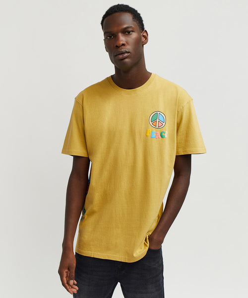 Men Khaki Reason Brand Vibes Tee