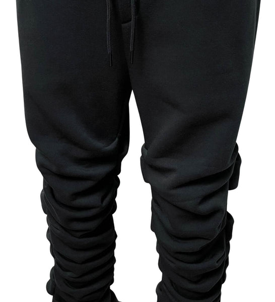 MEN GENUINE BLACK STACK FIT JOGGER