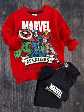 KIDS RED MARVEL AVENGERS SET