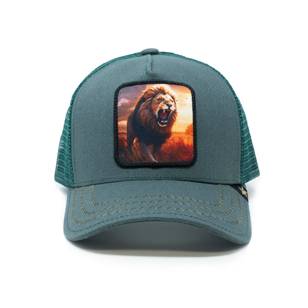 Lion Green trucker hat