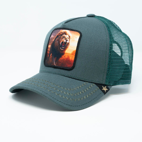 Lion Green trucker hat