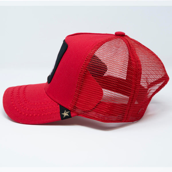 Men/ Women Red GOAT Trucker Hat