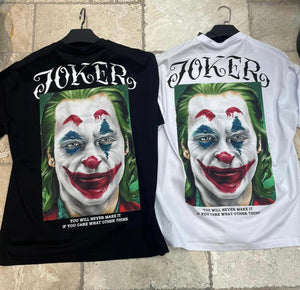 MEN WHITE JOKER FACE TEE