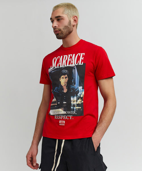 Men Red Reason Brand Scarface Bad Guy Tee