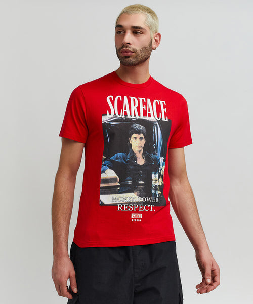 Men Red Reason Brand Scarface Bad Guy Tee