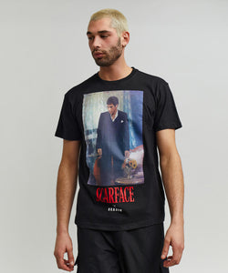 Men Black Reason Brand Scarface Tony Stand Tee