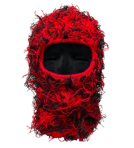 Men/ Women Red/ Black Fur Shiesty Face Mask