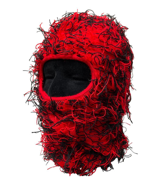 Men/ Women Red/ Black Fur Shiesty Face Mask