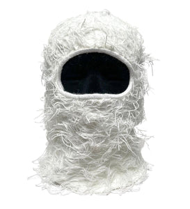 Men/ Women White Fur Shiesty Face Mask