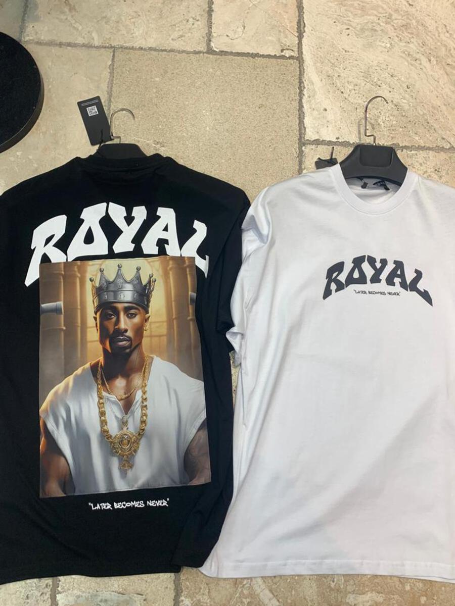 MEN WHITE TUPAC ROYAL TEE