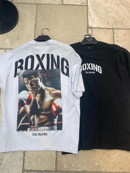 MEN WHITE BOXING BIG FIGHTER