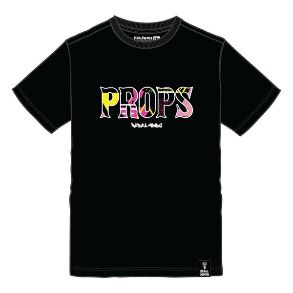 MEN BLACK MAD PROPS GRAPHIC TEE