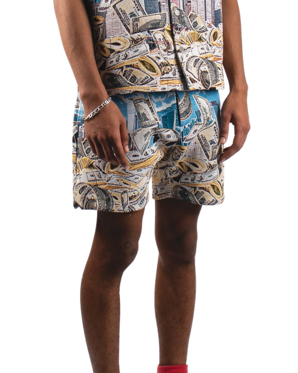 MEN'S MAJESTIK RACK CITY HEAVY TAPESTRY SHORTS